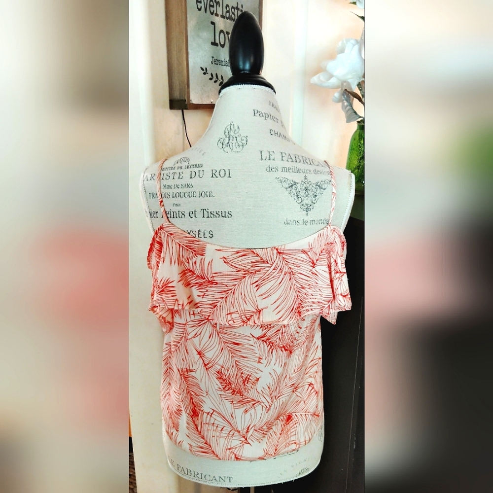 Sweet Rain Tropical Off-Shoulder Top - Picture 5 of 7